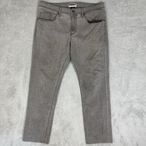 S Travis Mathew Jeans Men’s 36x27 Gray Denim Stretch Pants Featherweight‎ 5-Pock